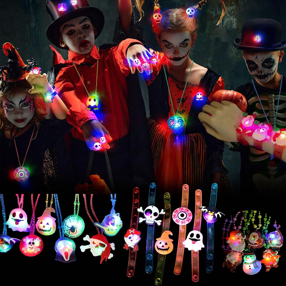 Pendant Lighting Christmas Decor - 12-120 SZT. Świecące naszyjniki i bransoletki