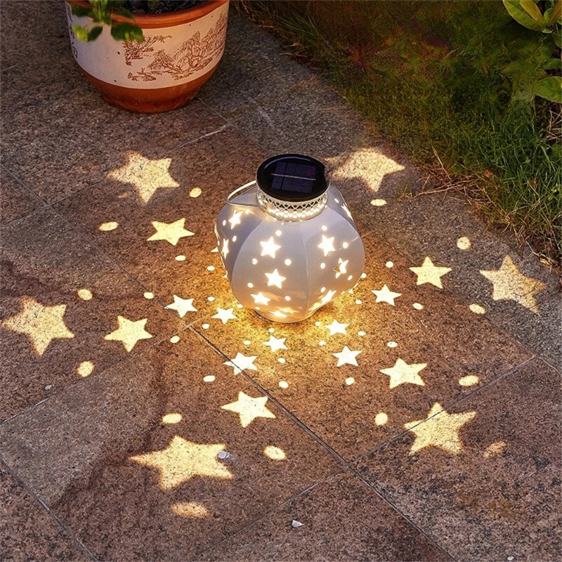 Lighting Decor Outdoor - Projektor Ogrodowy w Kształcie Gwiazdy, Wiszące