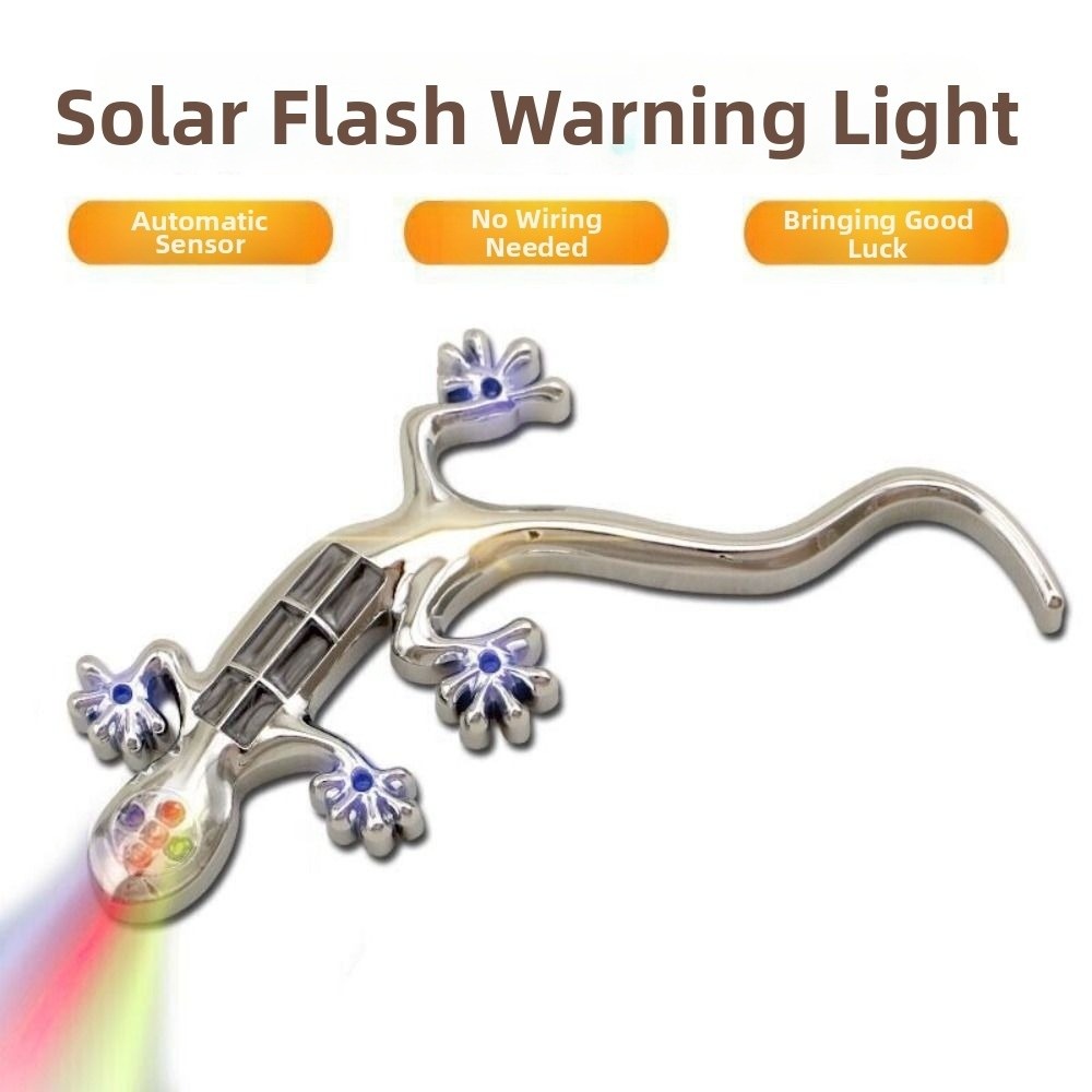 Gecko Lighting & Decor - Nowa solarna lampa ostrzegawcza w kształcie