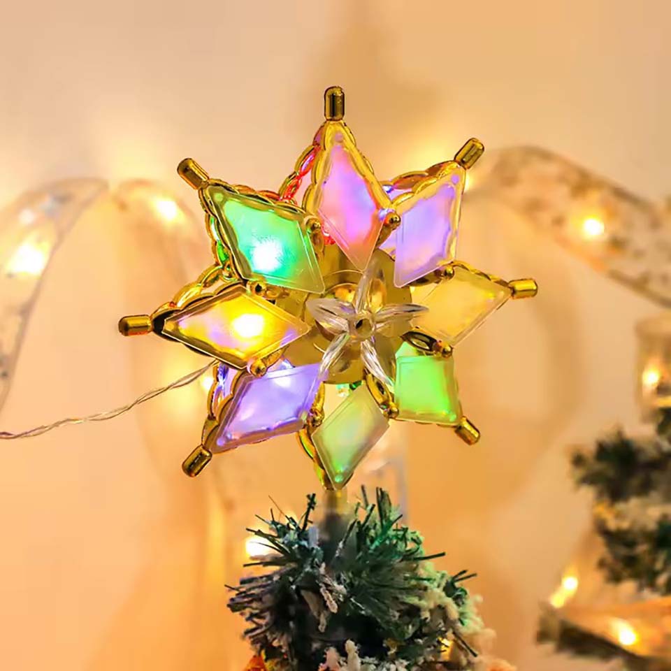 Pendant Lighting Christmas Decor - Świecąca Gwiazda na Szczyt Choinki, Świąteczne