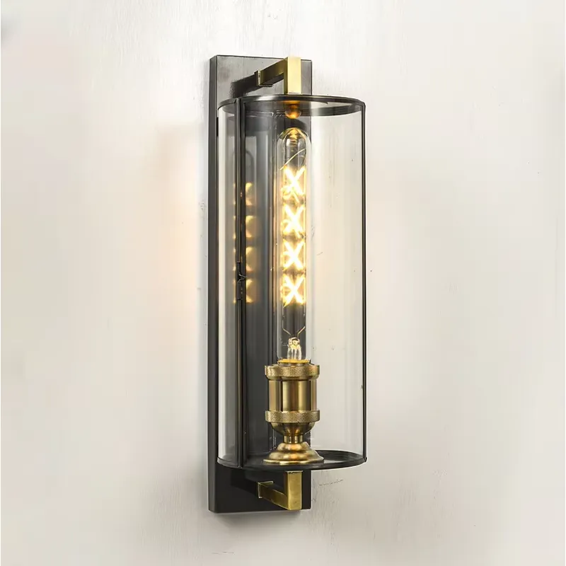 Lighting Decor For Room - Nowoczesne złote cylindryczne lampy wiszące LED