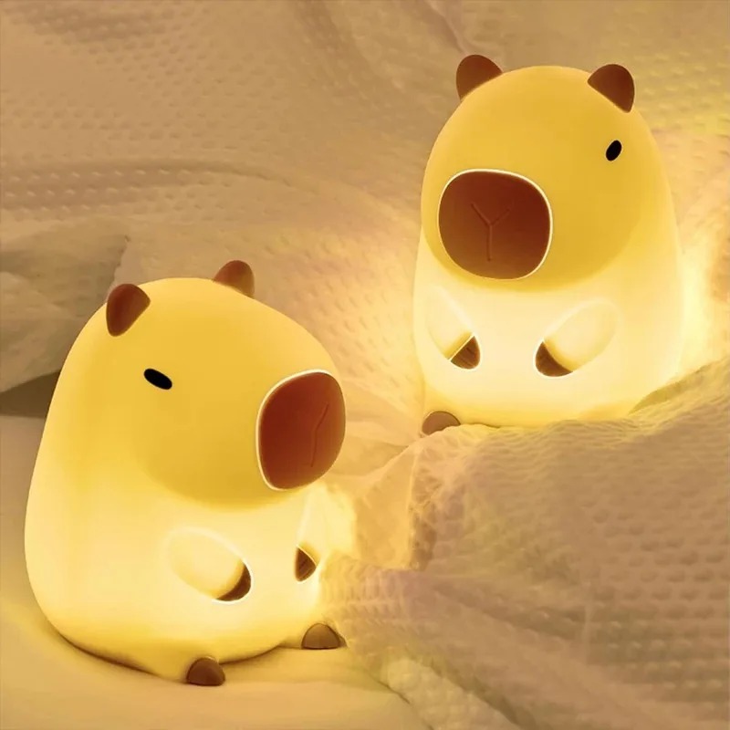 Decor Lighting Sales - Urocza lampka nocna w kształcie kapibary,