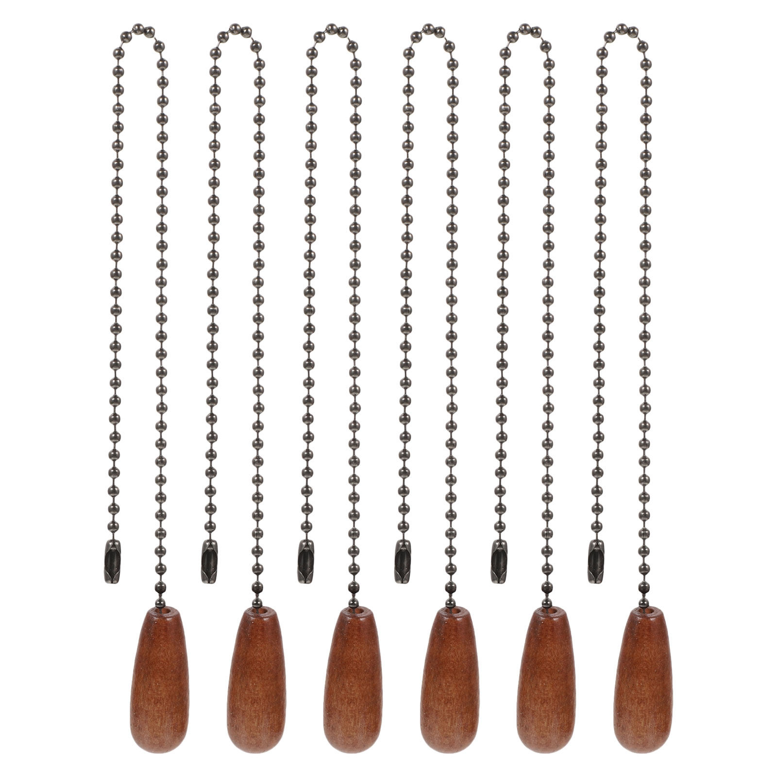 Decor Lighting Ceiling Fans - 6 szt. Wytrzymałe drewniane łańcuszki do
