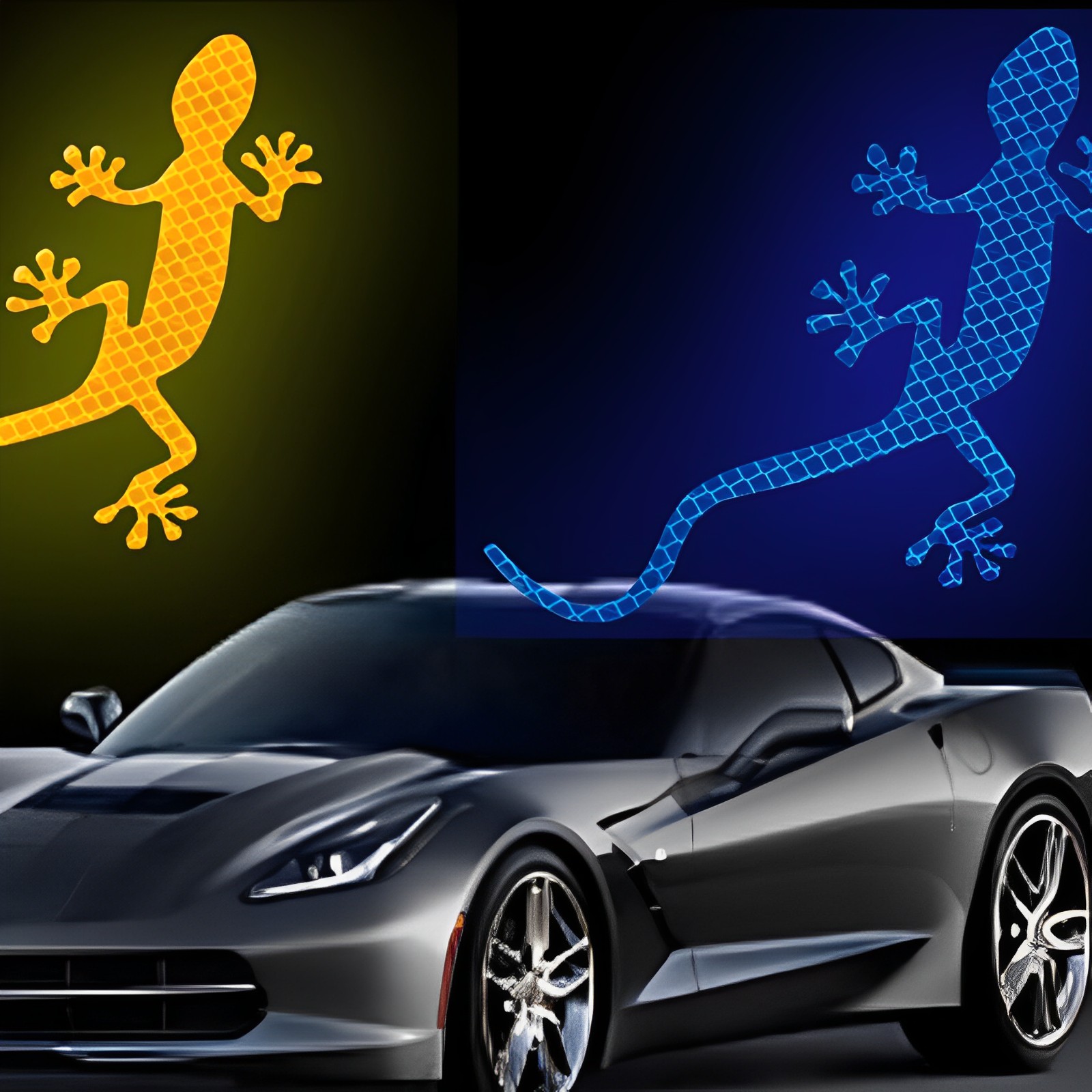 Gecko Lighting & Decor - Gecko odblaskowy znak bezpieczeństwa samochody naklejki
