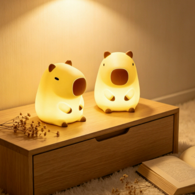 Decor Lighting Sales - Urocza lampka nocna w kształcie kapibary,