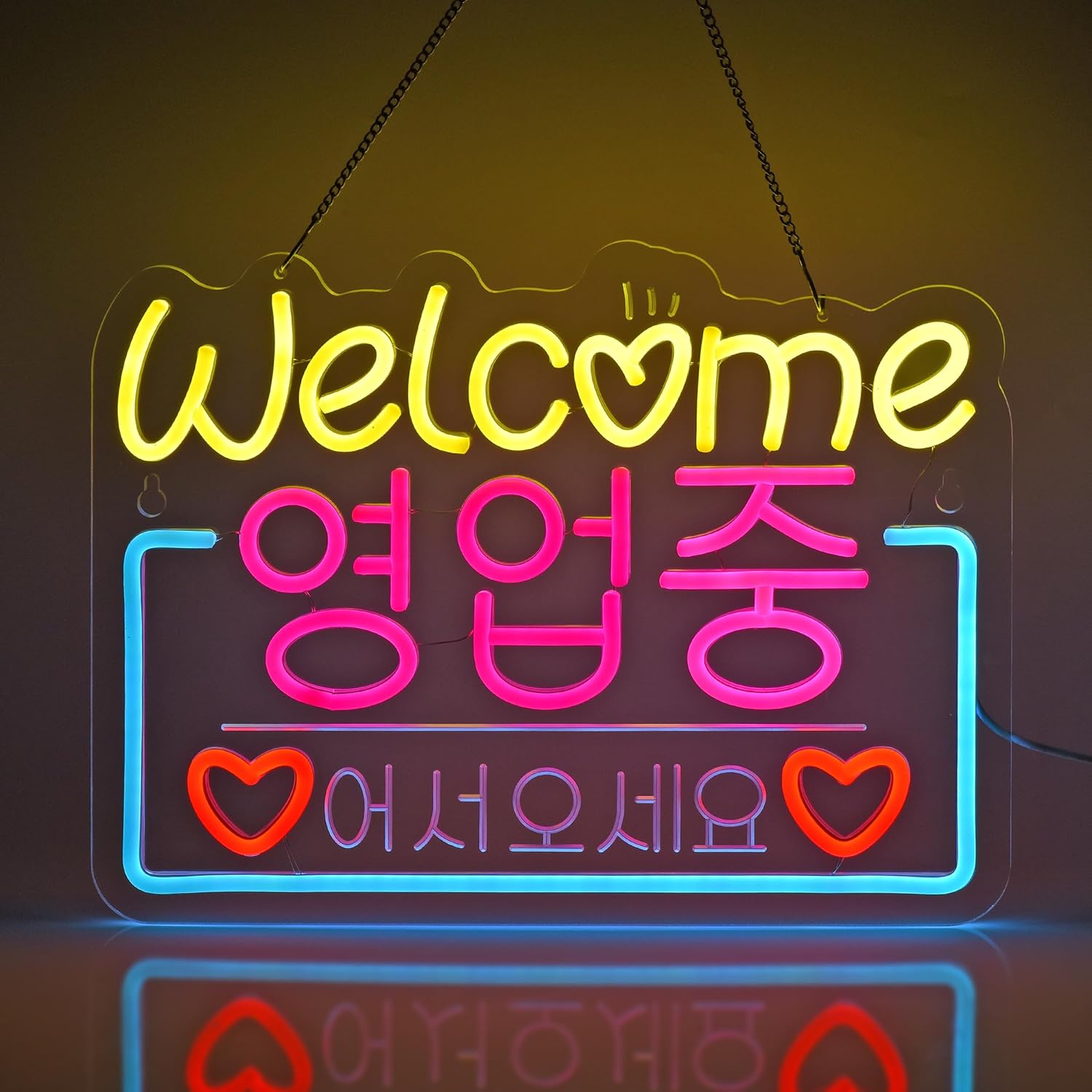 Decor Lighting Sales - Koreański witamy w sprzedaży Neon Neon