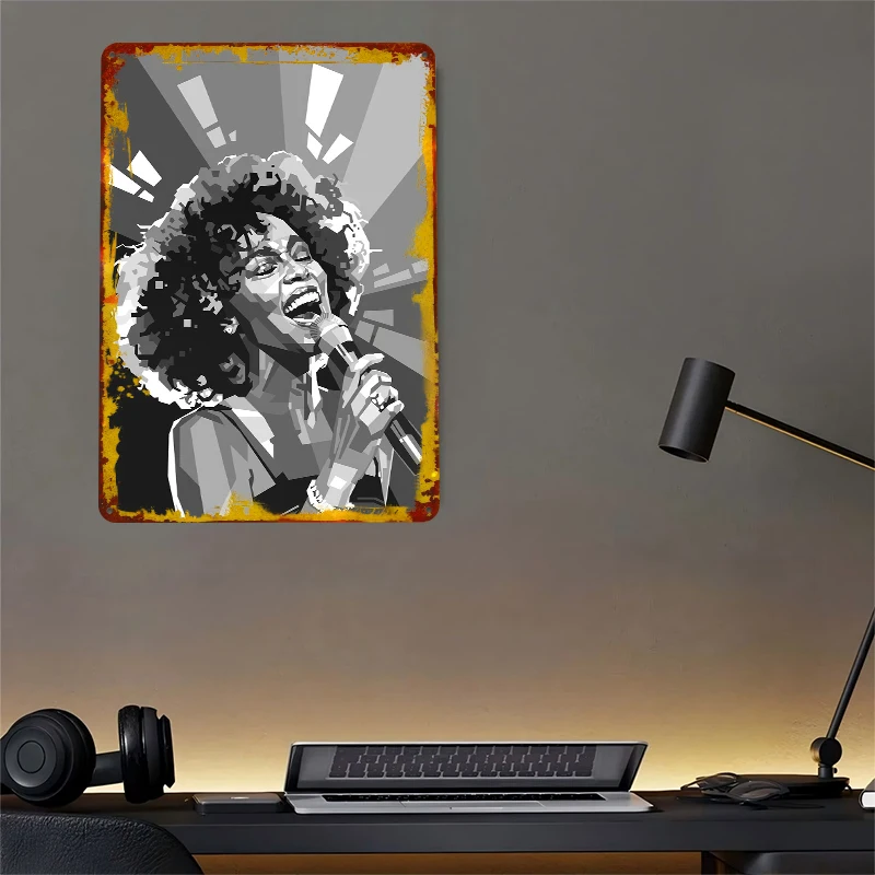 Portret Whitney Houston w styl – Lighting Decor Houston recenzja i cena