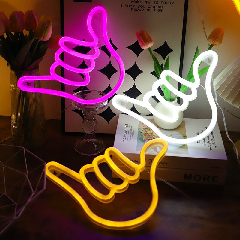 LED Neon Sign Peace Hand Win V – Ok Lighting Decor recenzja i cena