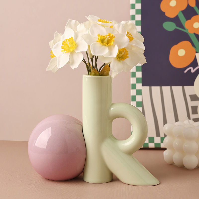 Wazon ceramiczny w kształcie l – Ok Lighting Decor recenzja i cena