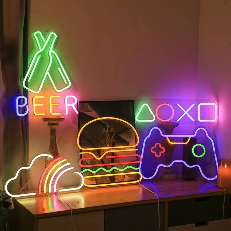 Gra Neonowe znaki nocne na ści – Bedroom Lighting Decor Ideas recenzja i cena