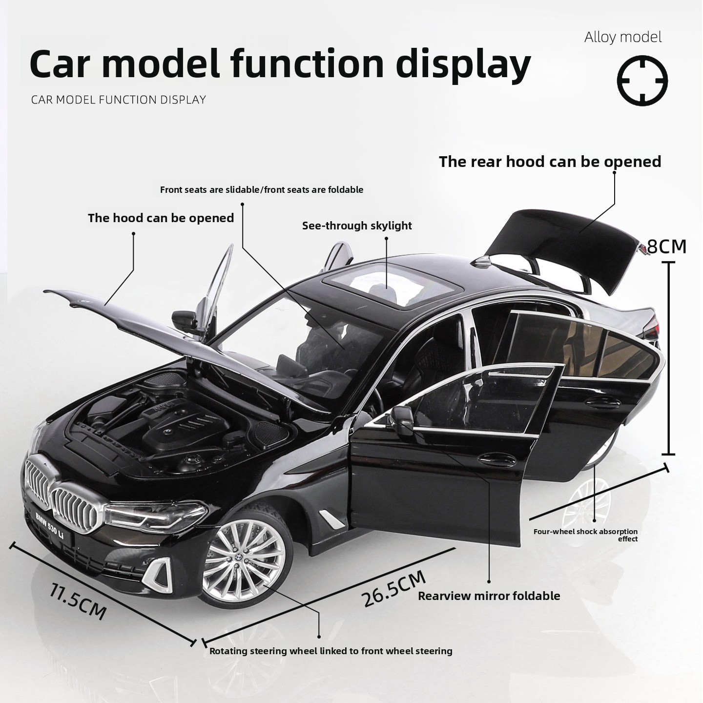 OK 1:18 BMW 530li model samoch – Ok Lighting Decor recenzja i cena