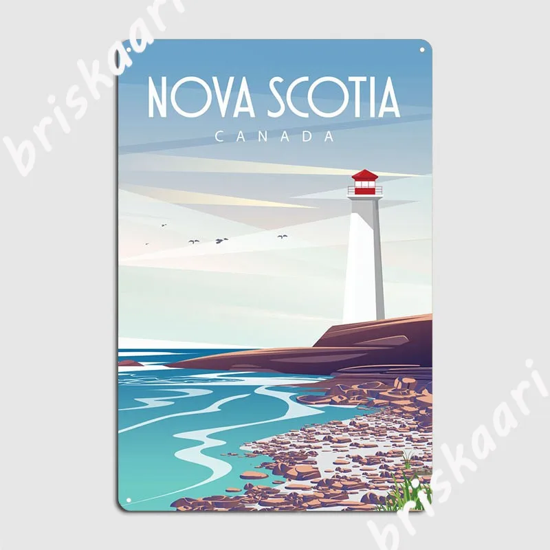 Nova Scotia Metal Sign Designi – Nova Decor & Lighting Vase Glass Brun 26Cm recenzja i cena