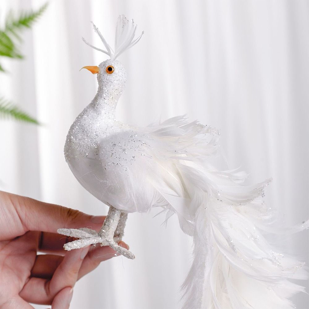 Symulacja białego pawia Piękna – Pendant Lighting Christmas Decor recenzja i cena