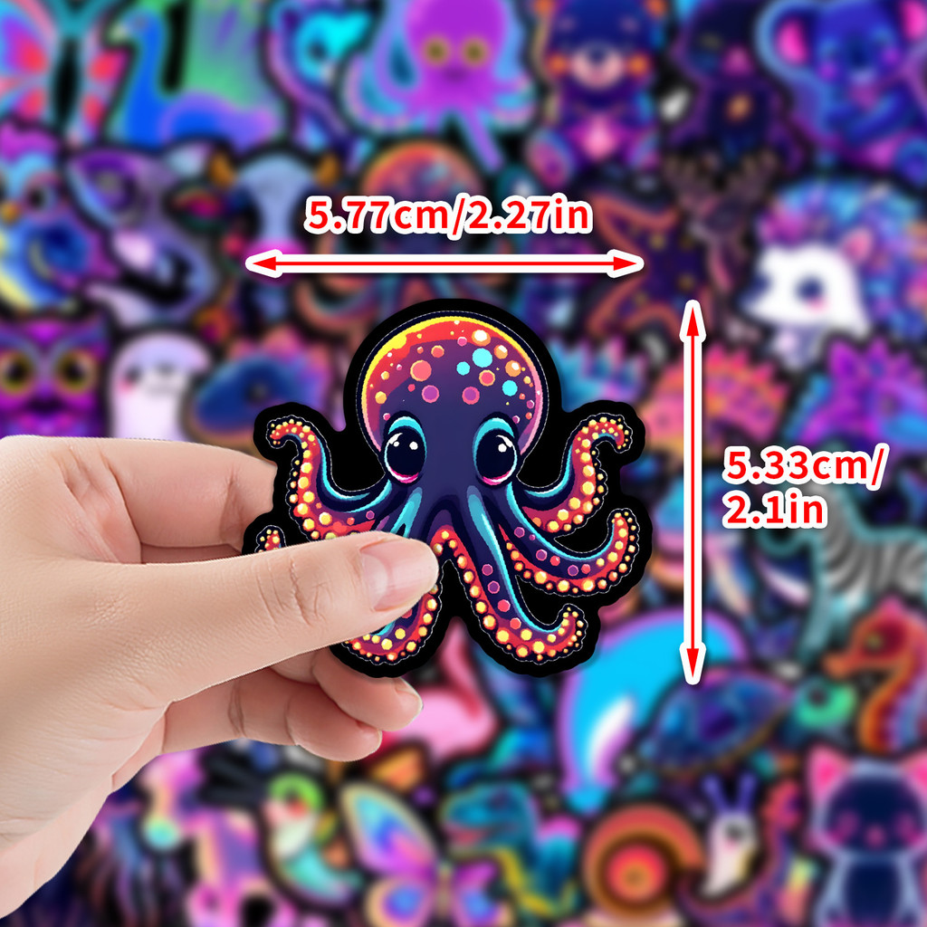 50 sztuk neonowych naklejek z  – Lighting Decor Store recenzja i cena