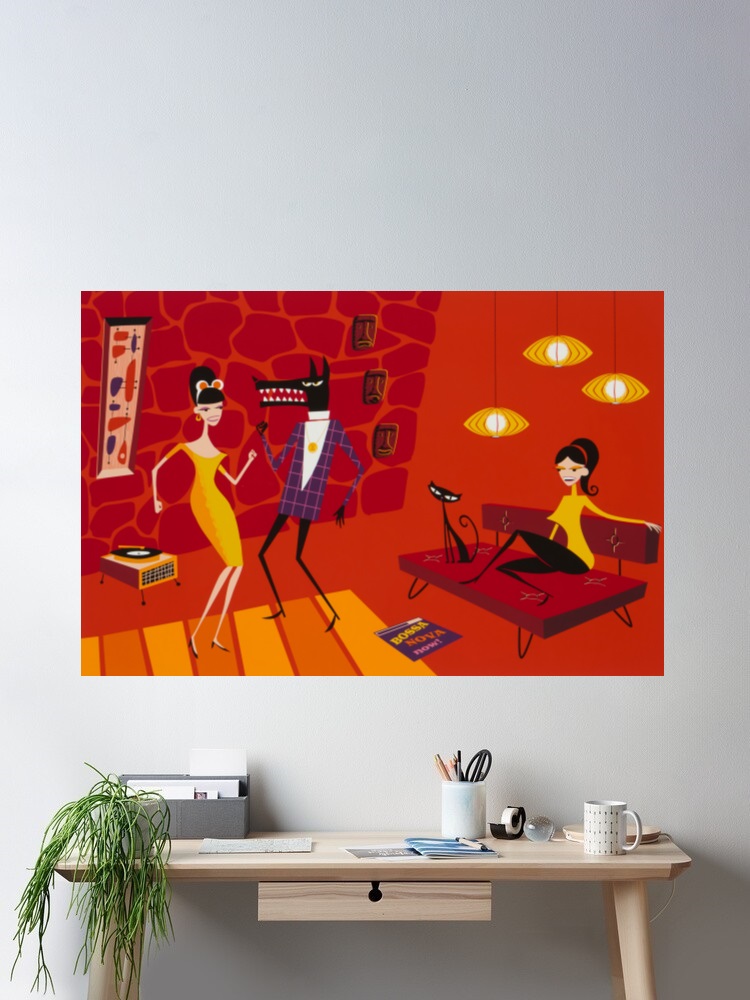 Josh Agle Bossa Nova Now Photo – Nova Decor & Lighting Vase Glass Brun 26Cm recenzja i cena