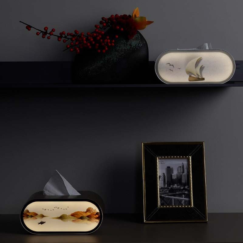 Pudełko na chusteczki z lampką – Bedroom Lighting Decor Ideas recenzja i cena